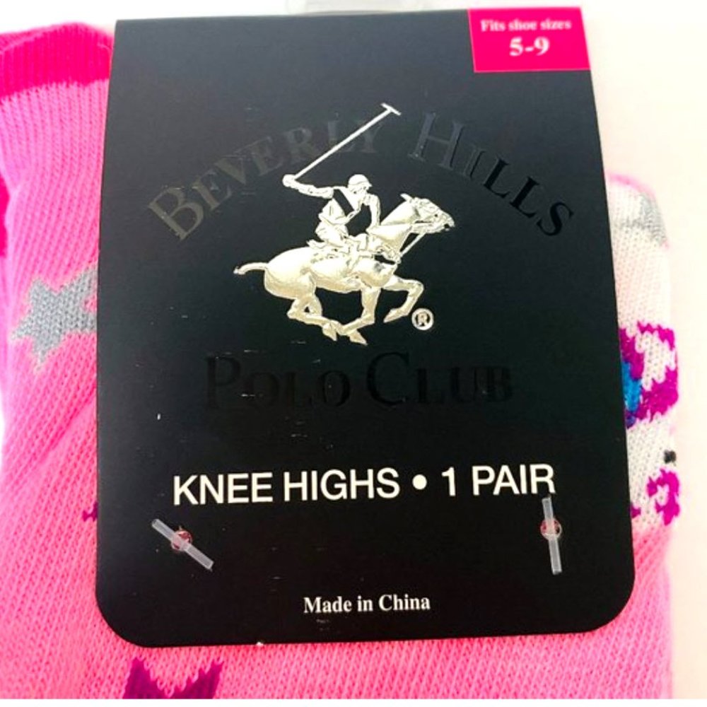 Fun Unicorn Pink Knee High Socks - Picture 2 of 3